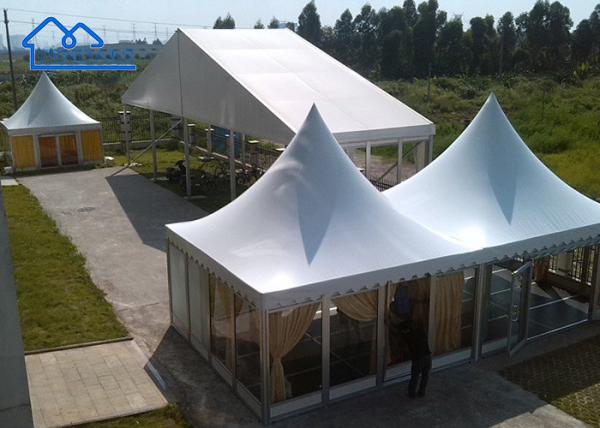 Glass Wall Pagoda Party Tent On Sale For Outdoor Commercial Trade Show Event Or