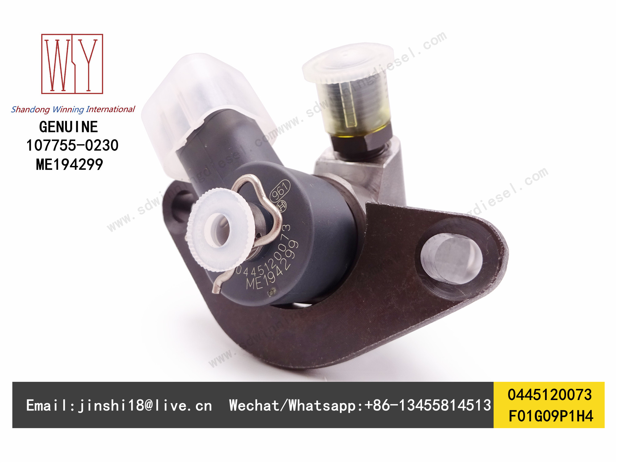 BOSCH GENUINE AND BRAND NEW COMMON RAIL FUEL INJECTOR 0445120073, F01G09P1H4, 107755-0230, ME194299 FOR MITSUBISHI FUSO