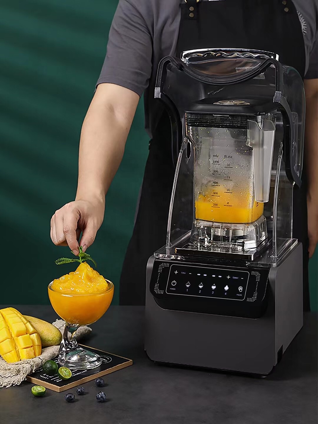 Hotel 1800W Speed Juicer Blender with Low Noise and Multifunctional Commercial Design