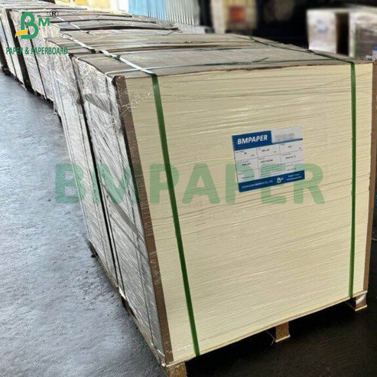 58gsm 60gsm LWC Light Weight Coated White Paper Sheets Form Two Sides Gloss 