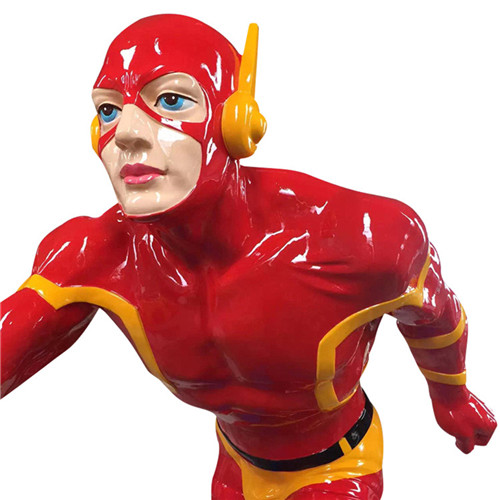 Super Man Iconic Custom Wood Sculpture Fiberglass 200cm For Window Display