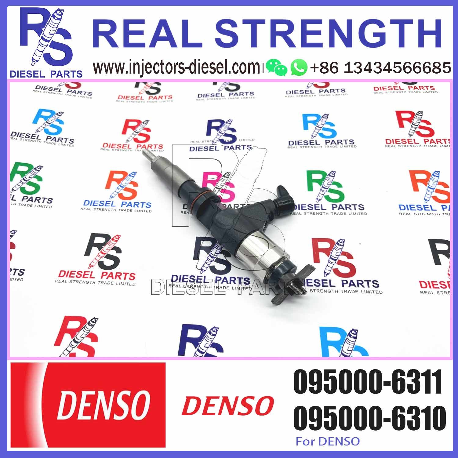 Diesel Engine Common Rail Fuel Injector 095000-6310 095000-6311 RE530362 Fuel Injector Assembly for 6830SE Engine