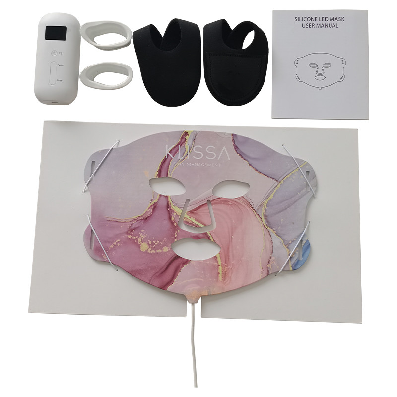 4Color LED Light Photon Therapy Near infrared Skin Whitening Silicon Led Mask