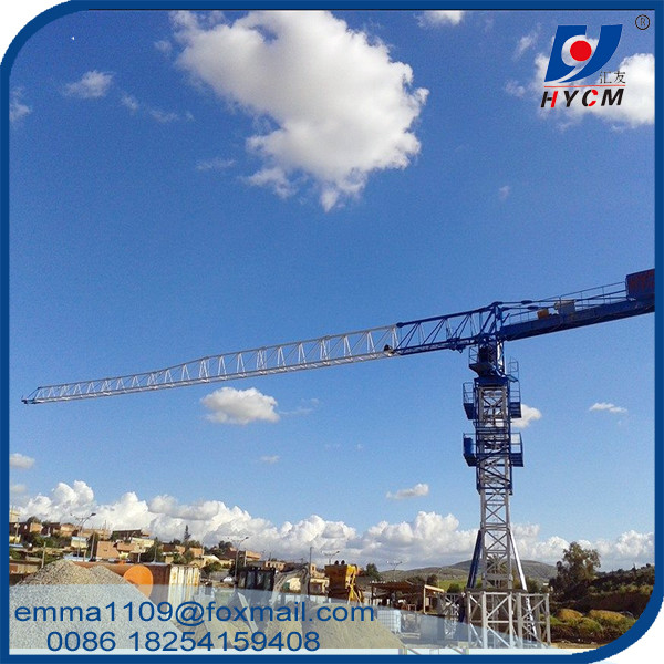 QTZ63-PT5210 Tower Kren 5tons 52m Jib Long Construction Building Crane