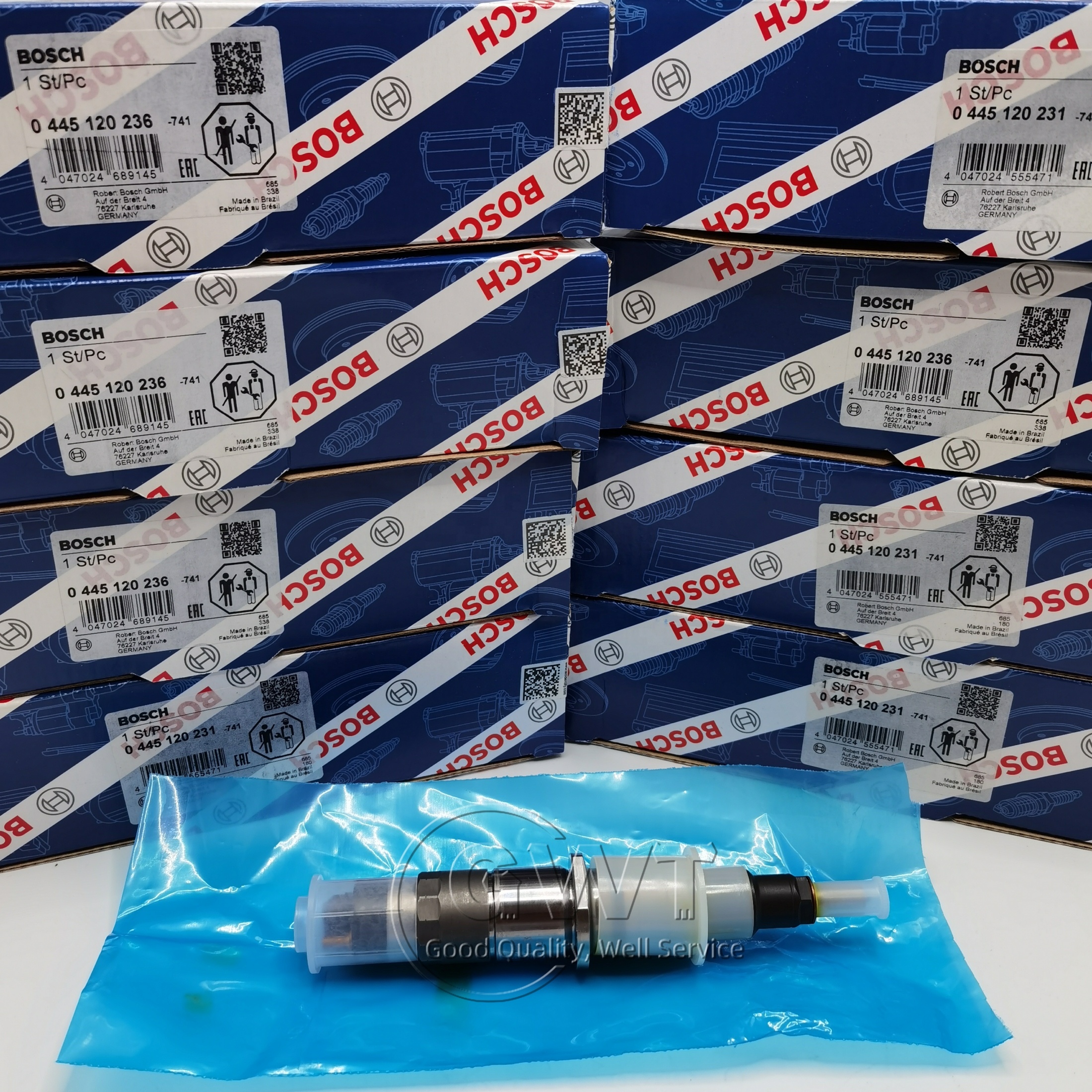 New original genuine Diesel fuel injectors 0445120231 common rail injector 0986435597 0986435700 for Komatsu 0 445 120 231