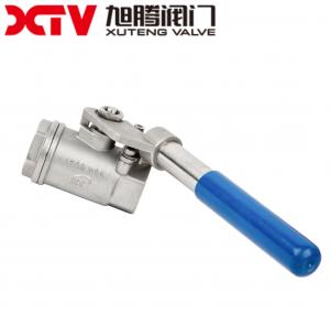 China Xtv Coc / ISO/CE Full Bore 1500wog BSPT Spring Return Handle 2PC Ball Valve Solution on sale
