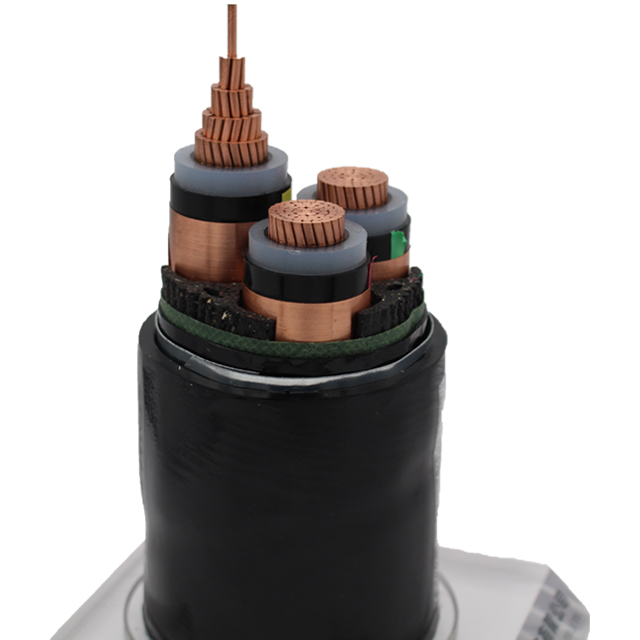 25mm-150mm 4 Core Copper Armoured High Voltage XLPE Power Cable for MV TUV 33kV-500kV