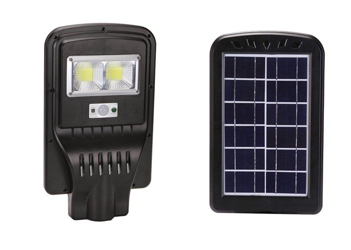 ABS Housing economic cheap price led All In One 60W IP65 COB Chip Solar Garden Street Light