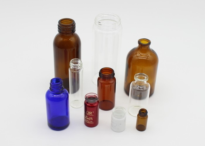 Pharmaceutical or Cosmetic Small Glass Bottle