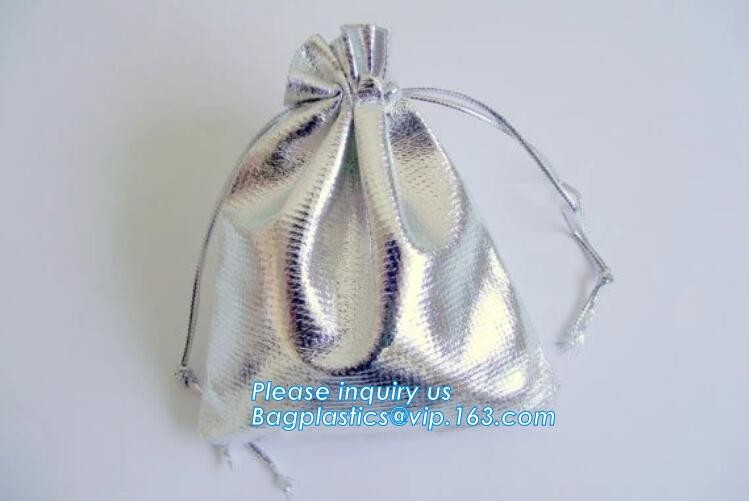 Custom Printed PU Leather Waterproof Drawstring Bag, Cheap Black PU Leather Drawstring Pouch Bag Jewelry Pouch PU drawst