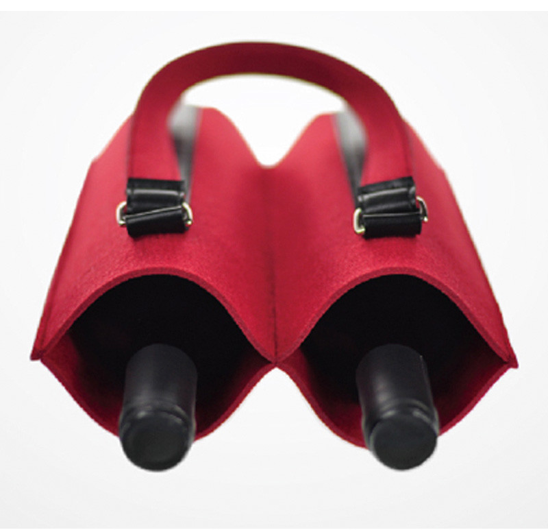 2 Pack Felt 170*360mm Wine Bottle Cooler Sleeve