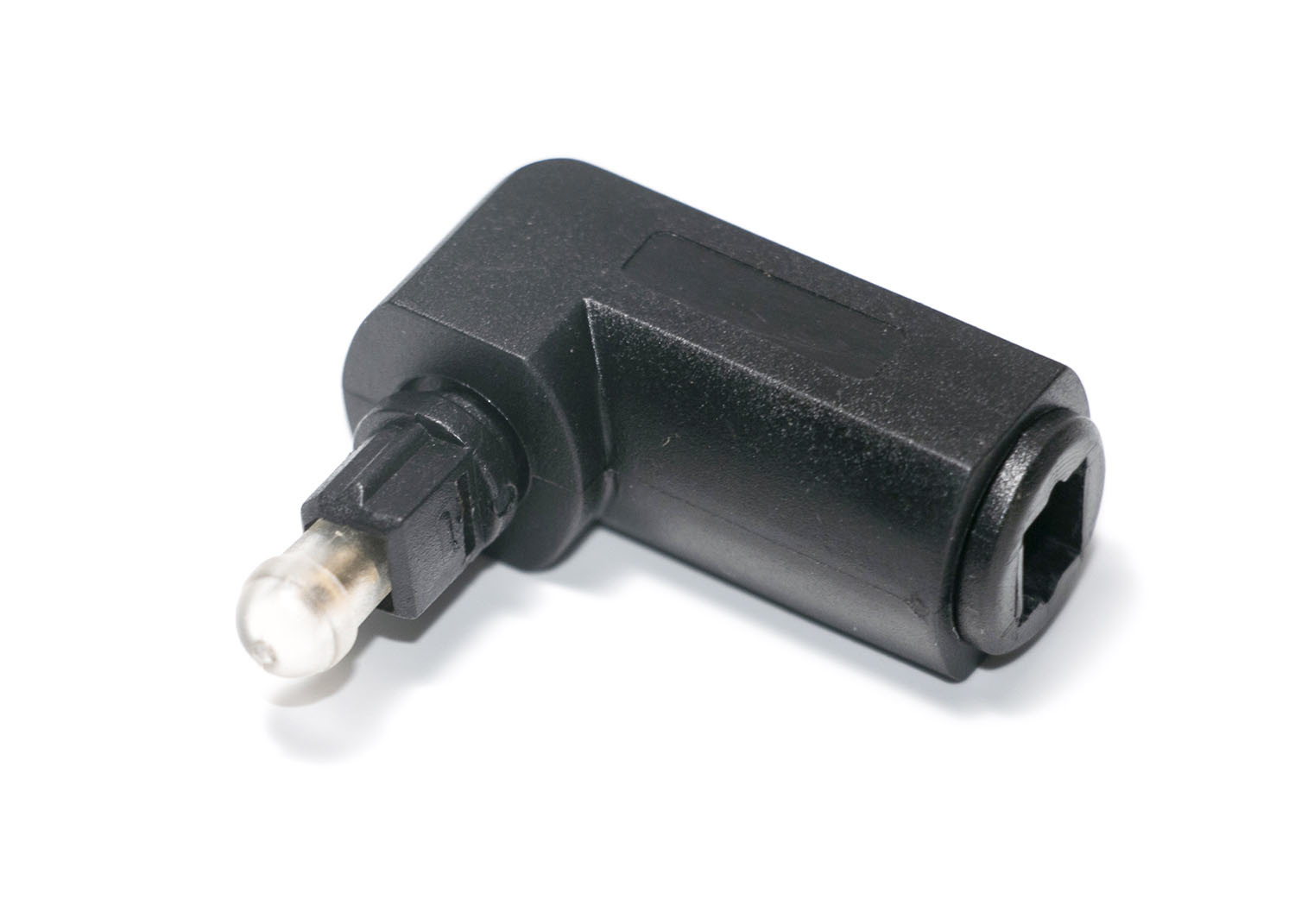 TV DVD Optical Fiber Accessories 90 Degree Male To Female Connector