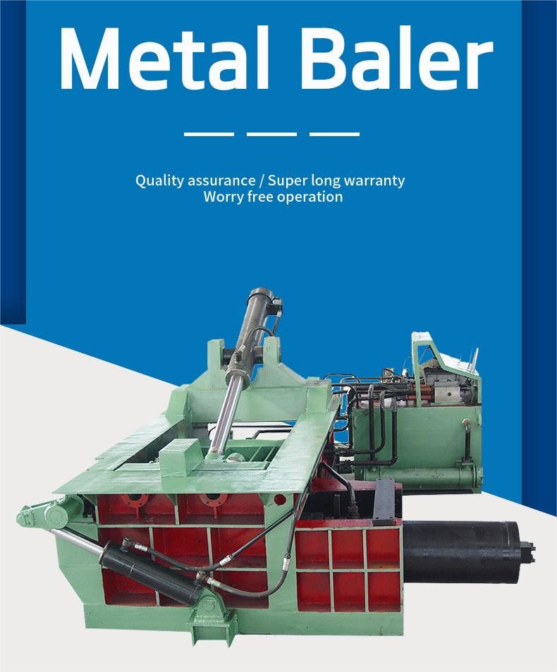 Metal Hydraulic Briquetting Baler Machine Cans Metal Baler Machine