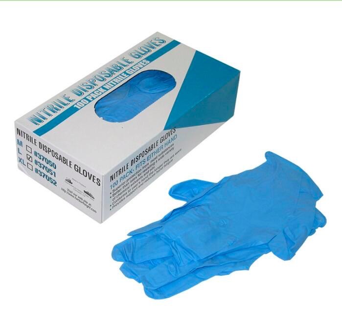 Smooth Surfaces Heavy Duty Nitrile Disposable Gloves With FDA Certificate