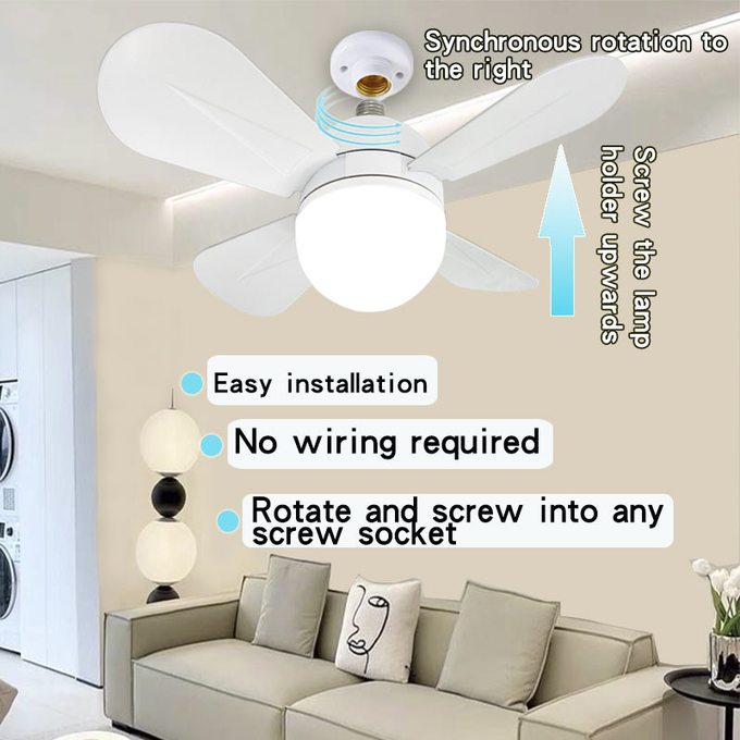 Ceiling Fan With Light, Modern Remote Control Closed Low Profile Ceiling Fan With Light