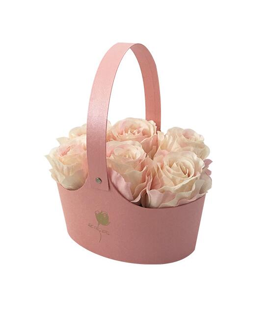 Fresh Rose Arrangement Flower Cake Recycled Cardboard Boxes Custom Logo