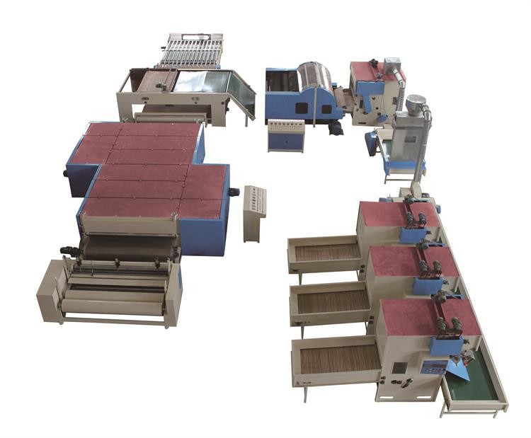 Glue Bonding Mattress Auto Cotton Wadding Machine 300kg H