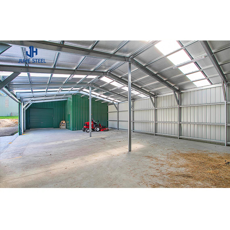 Light Steel Structure Prefabricated Warehouse Building With C.Z Shape Steel Channel Purlin