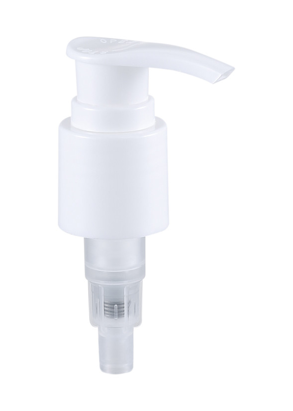 24mm 28mm Screw Lotion Dispenser Pump Plastic PP Material With Smooth Ribbed Closures