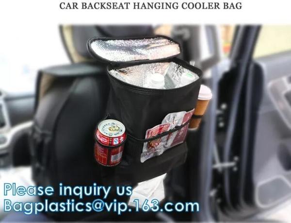 Car Trash Bags Car Backseat Organizer Bag Cooler, Car Garbage Can, Storage