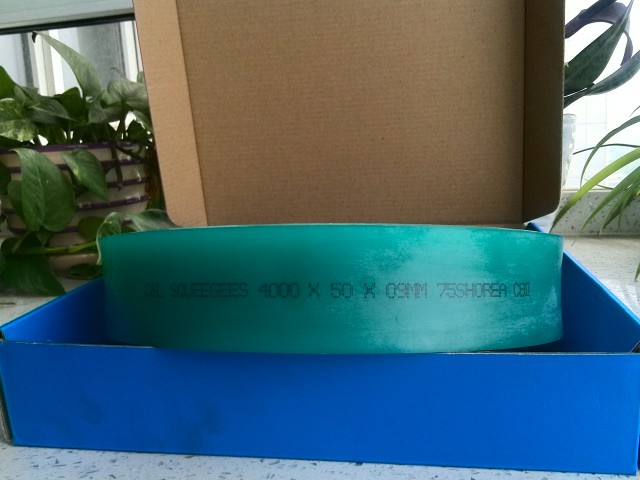 Polyurethane Screen Printing Squeegee Blades Green 50 * 9 Width 109mm Chemical Resistant