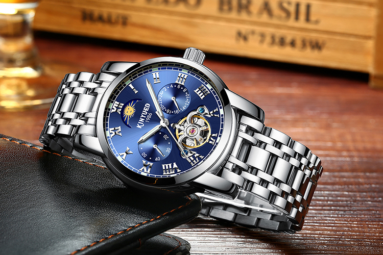 KINYUED Fashion Classic Brand Luxury Watch Automatic Mechanical Watch For Men Business Wrist Watch