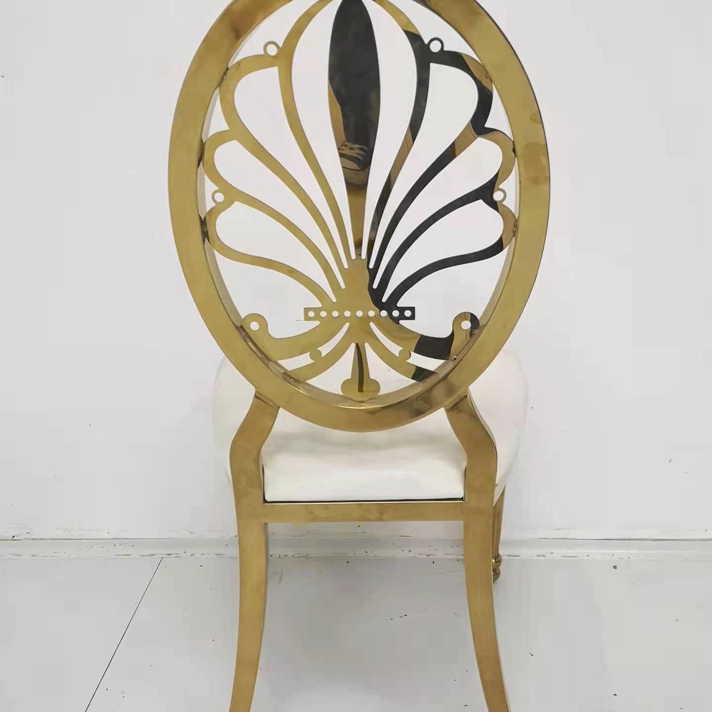 High end modern luxury gold dining chair for hotel banquet room
