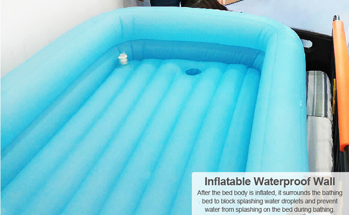 25L PVC Medical Adult Blow Up Bath Disabled Inflatable Bathtub For Elderly
