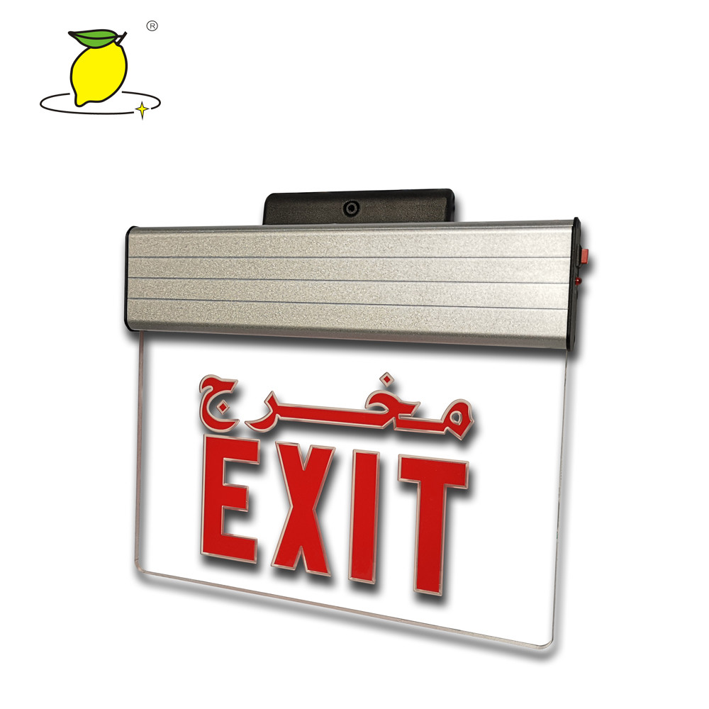 Wall / Ceiling Mounted LED Emergency Exit Sign , Emergency Exit Box Lights