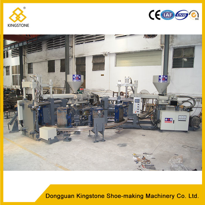 Automatic Opener Rotary Boot Making Machine For Safety Boots Two Color