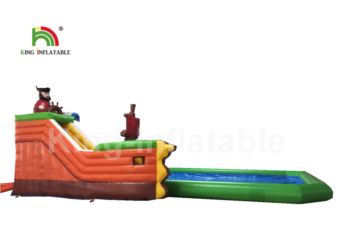 0.9mm PVC Inflatable Water Parks Pirate Ship Type / Inflatable Water Activities
