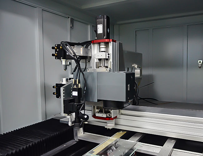 400*400mm Area Glass Laser Drilling Machine 10W 30W 45W With Green Nanosecond