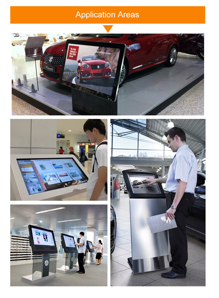 FHD 3G 4G WIFI Free Standing Digital Display Capacitive Touch Screen 45'' 700 Nits x2
