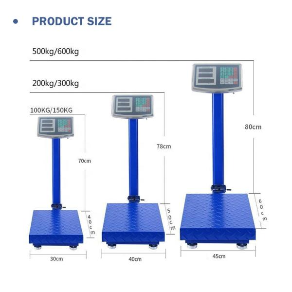Made China Industrial Electronic Scale TCS Digital Platform Scale for 150kg 200kg 300kg 500kg Steel Hanging Scale Indicator