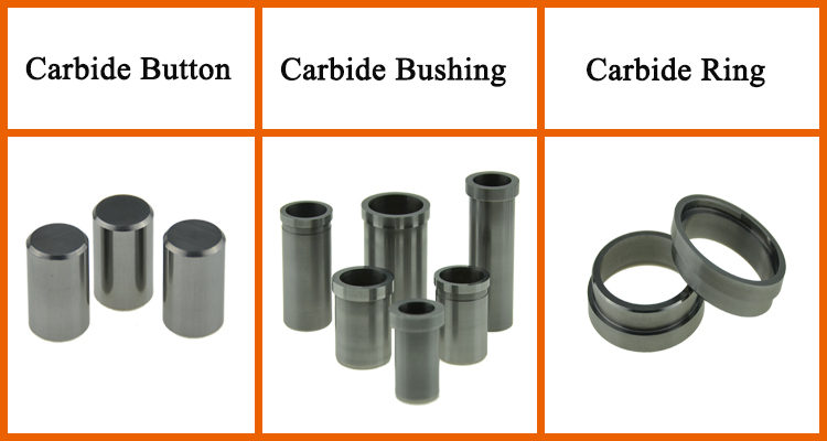 WC-Co Cemented Carbide Curved Hydraulic Oil Spray Nozzles Tricone Bit