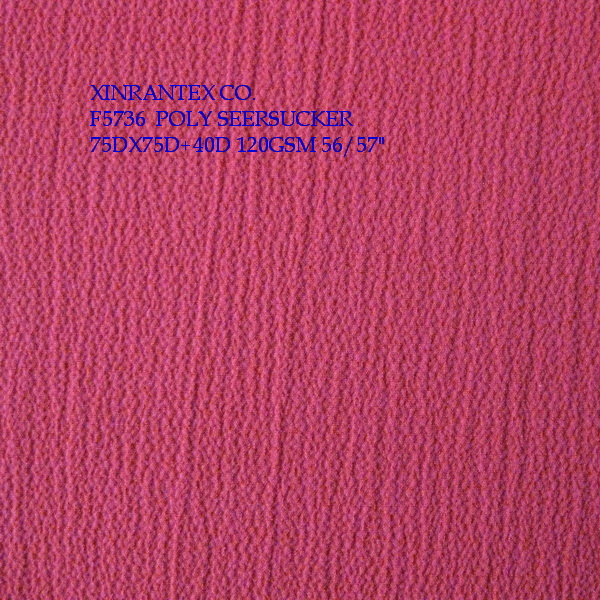 F5793 lady fashion fabric poly chiffon stripe