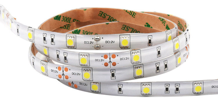 3000K Single Color LED Strip Lighting Flexible Under Cabinet Cuttable White Outdoor 12V 24V