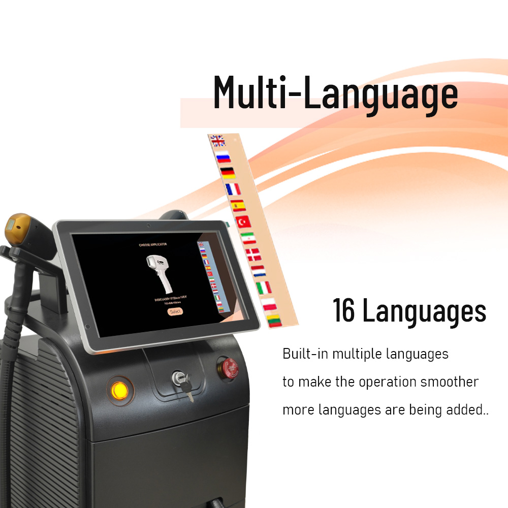 Diode Laser Ice Titanium 3 Wave Ice Diode Laser 3000W 755 808 1064nm
