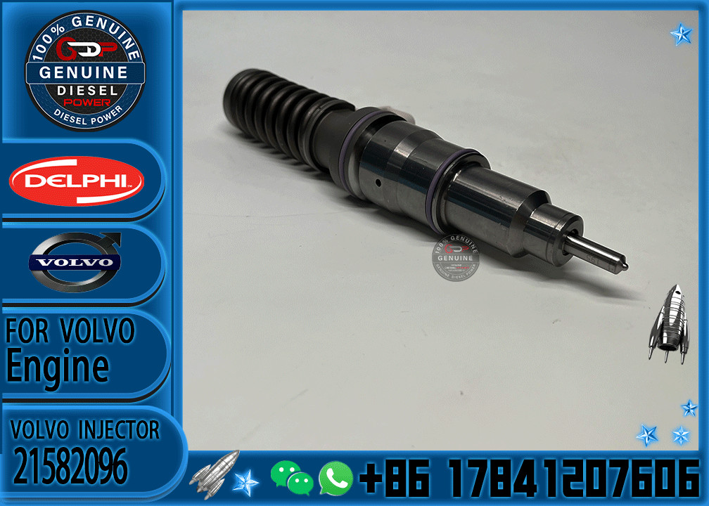 Common Rail Injector 20430583 21582096 for Renualt Truck Injector for VOLVO FH12 FM12 diesel Fuel Injector 20430583