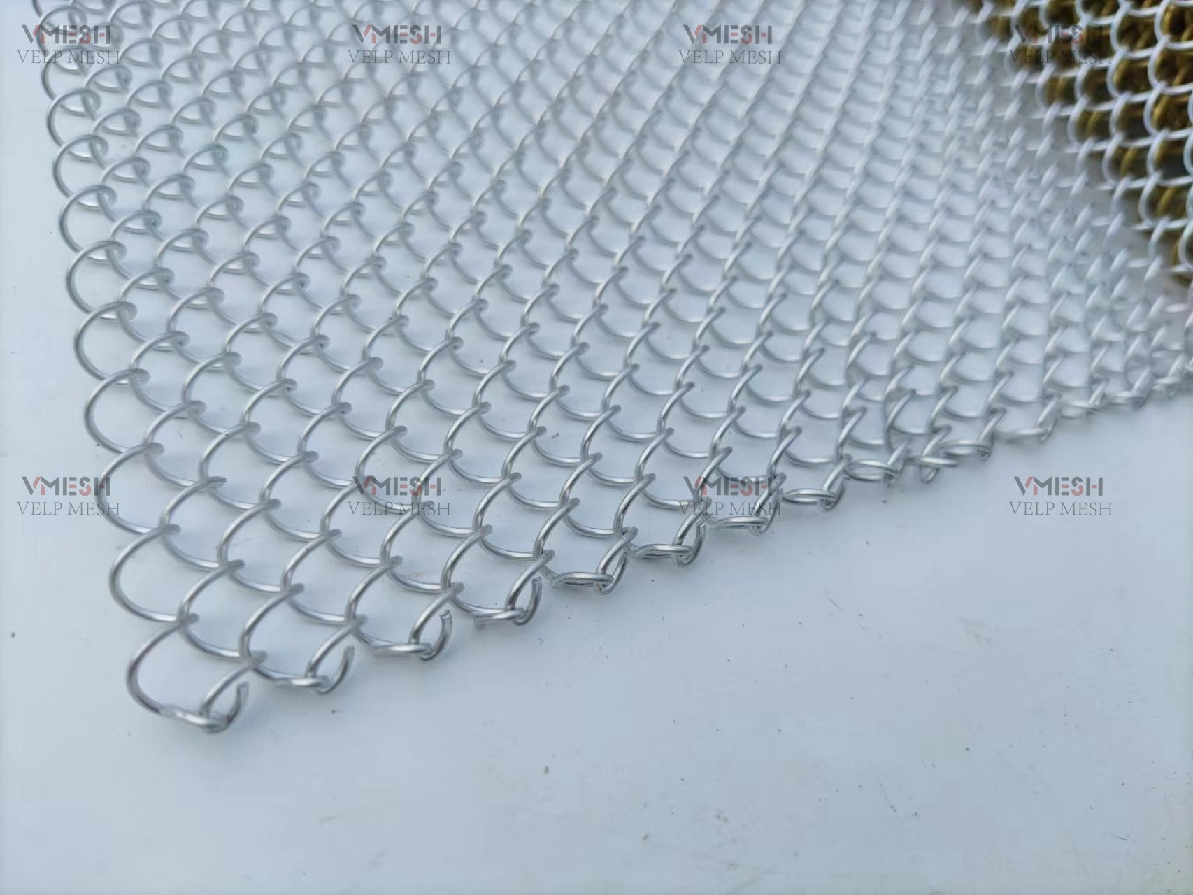 Decorative Wire Mesh Chain Link Curtain Screen Partition Weave Decorate Wire Mesh