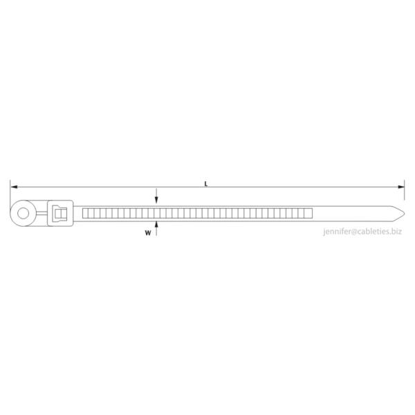 DEMOELE Mountable head cable ties