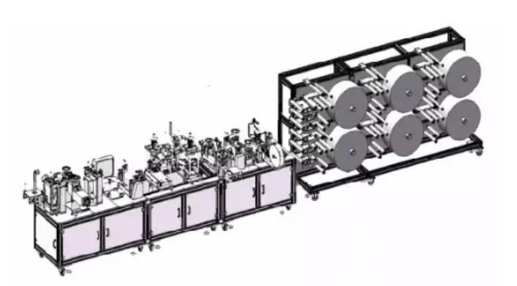 Stable N95 Face Mask Making Machine Corrosion Resistant Cutting Layer 1-4 Layers