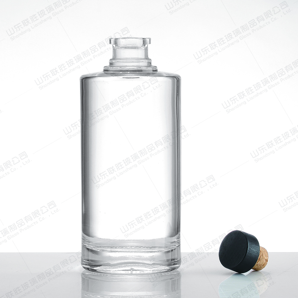 Bottle Color Customied 375ml Clear Matte Black Rum Whisky Spirit Vodka Glass Bottle