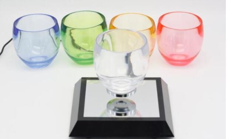 360 Rotating magnetic levitation Cocktail Glass cup display stands