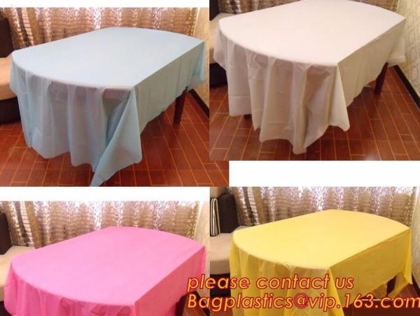 Colorful Plastic Tablecloth Wedding Decoration Supplies Party Table Cover 10