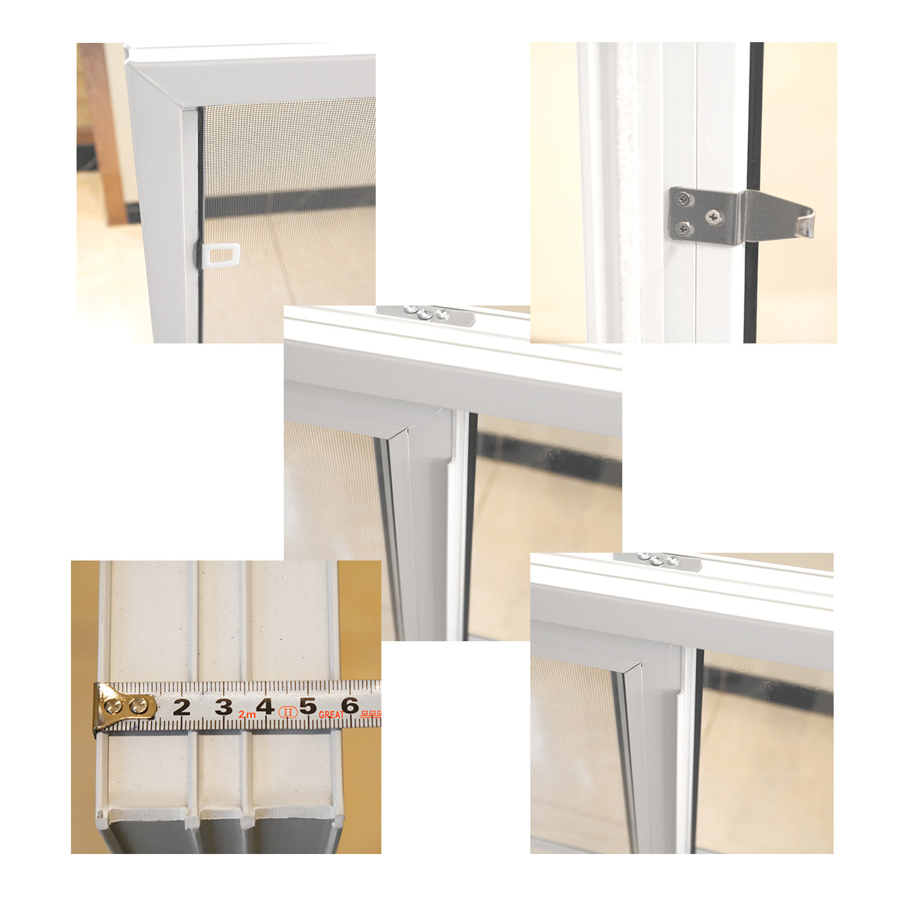 Manufacturer UPVC PVC Window Sliding Plastic Design Resistant