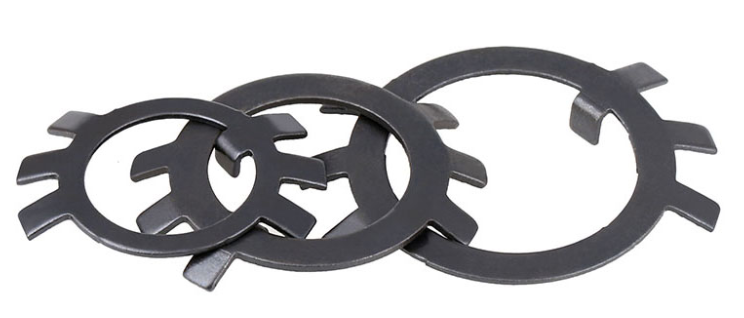Carbon Steel Black Tab Lock Washer Stop Washer For Slotted Round Lock Nuts