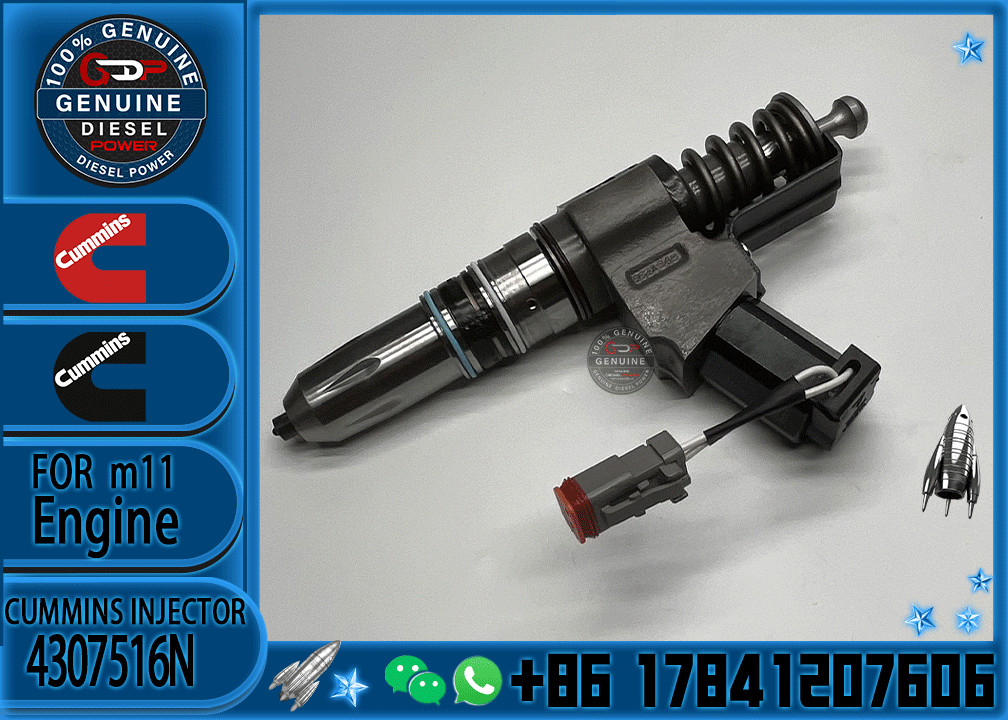 Used Cummins N14 Engine Spare Parts Common Rail Injector 3411764 4307516N Engine Machinery Repair Shops 6 Months W