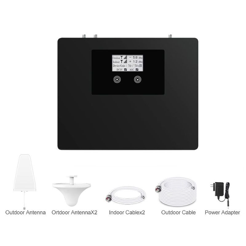 Dual Band GSM 4G Signal Booster , LTE Mobile Phone Signal Amplifier