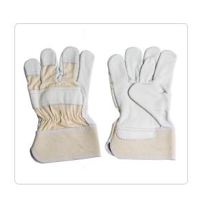 Buy cheap Rubberized Cuff Leather Safety Gloves product